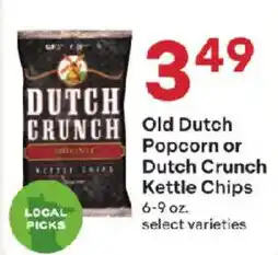 Coborn's Old Dutch Popcorn or Dutch Crunch Kettle Chips offer