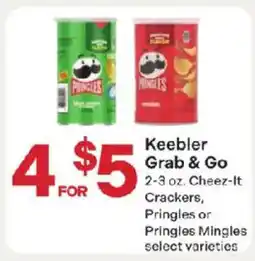 Coborn's Keebler Grab & Go Crackers, Pringles or Pringles Mingles offer