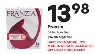 Coborn's Franzia offer