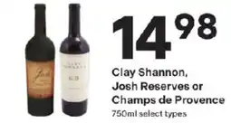 Coborn's Clay Shannon, Josh Reserves or Champs de Provence offer