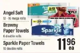 Lowes Foods Angel Soft Brawny Sparkle Paper Towels offer