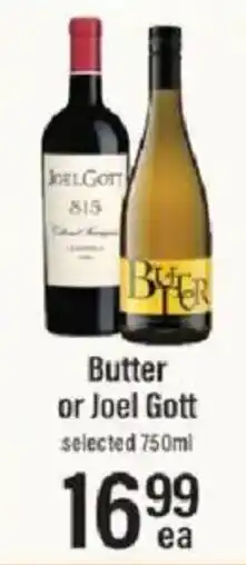 Lowes Foods Butter or Joel Gott offer
