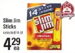 Lowes Foods Slim Jim Sticks offer