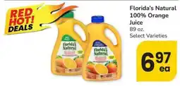 Safeway Florida's Natural 100% Orange Juice offer
