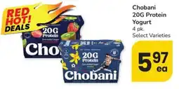 Safeway Chobani 20G Protein Yogurt offer