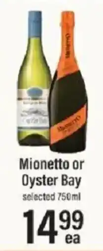 Lowes Foods Mionetto or Oyster Bay offer