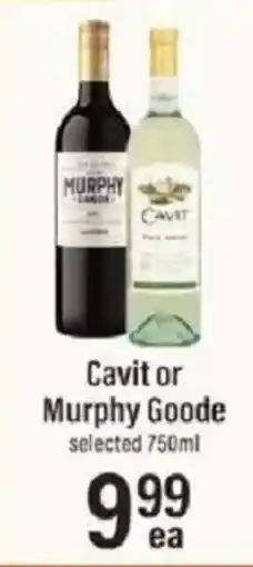 Lowes Foods Cavit or Murphy Goode offer