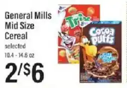 Lowes Foods General Mills mid size cereal offer