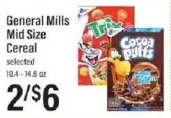 Lowes Foods General Mills mid size cereal offer