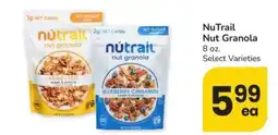 Safeway Nutrail nut granola offer