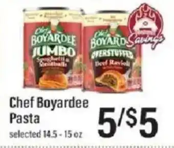 Lowes Foods Chef Boyardee Pasta offer