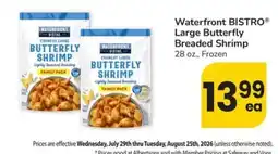 Safeway Waterfront Bistro Large Butterfly Breaded Shrimp offer