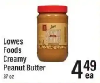 Lowes Foods Lowes Foods Creamy Peanut Butter offer