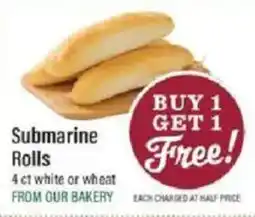 Lowes Foods Submarine Rolls offer