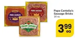 Safeway Papa Cantella's Sausage Bricks offer