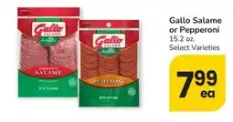 Safeway Gallo salame or pepperoni offer