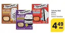 Safeway Tofurky deli slices offer