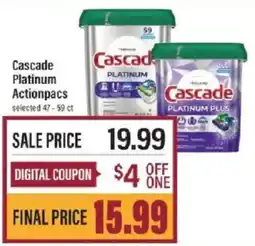 Lowes Foods Cascade platinum actionpacs offer