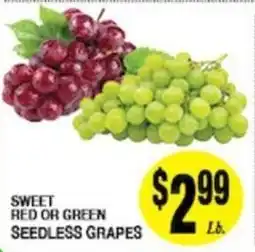 Arlan's Market Sweet Red or Green Seedless Grapes offer