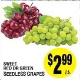 Arlan's Market Sweet Red or Green Seedless Grapes offer