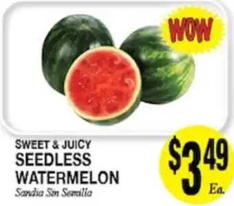 Arlan's Market Sweet & Juicy Seedless Watermelon offer