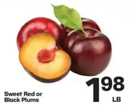 Harp's Market Sweet Red or Black Plums offer