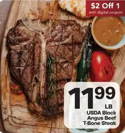 Harp's Market Usda Black Angus Beef T-Bone Steak offer