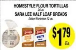 Arlan's Market Sara Lee half loaf breads offer