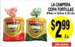 Arlan's Market La Campera corn tortillas offer
