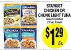 Arlan's Market Starkist chicken or chunk light tuna offer