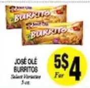 Arlan's Market Jose Ole Burritos offer
