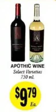 Arlan's Market Apothic Wine offer