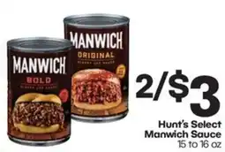 Harp's Market Hunt's Select Manwich Sauce offer