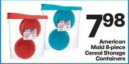 Harp's Market American Maid cereal storage containers offer