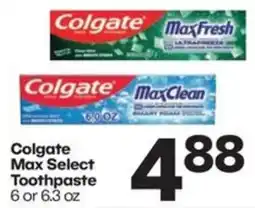Harp's Market Colgate Max Select Toothpaste offer