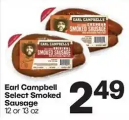 Harp's Market Earl Campbell Select Smoked Sausage offer