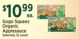 Yoke's Fresh Market Gogo Squeeze Organic Applesauce offer