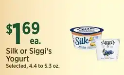 Yoke's Fresh Market Silk or Siggi's Yogurt offer