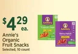 Yoke's Fresh Market Annie's Organic Fruit Snacks offer