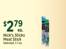 Yoke's Fresh Market Nick's Sticks Meat Stick offer