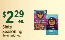 Yoke's Fresh Market Siete Seasoning offer