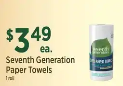 Yoke's Fresh Market Seventh Generation Paper Towels offer