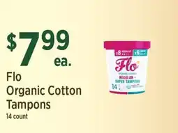 Yoke's Fresh Market Flo Organic Cotton Tampons offer