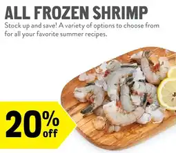 New Seasons Market All Frozen Shrimp offer