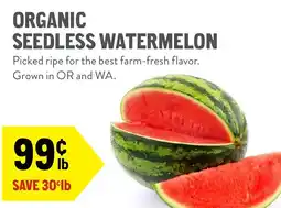 New Seasons Market Organic seedless watermelon offer