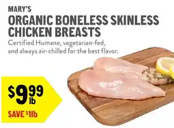 New Seasons Market Mary's organic boneless skinless chicken breasts offer
