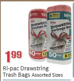 General Discount Ri-pac Drawstring Trash Bags Assorted Sizes offer