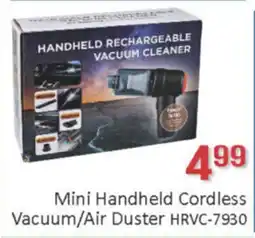 General Discount Mini Handheld Cordless Vacuum/Air Duster HRVC-7930 offer