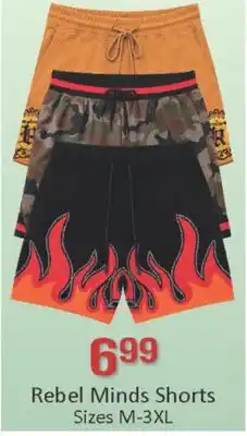 General Discount Rebel Minds Shorts offer