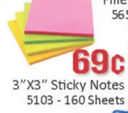 General Discount 3X3 Sticky Notes offer